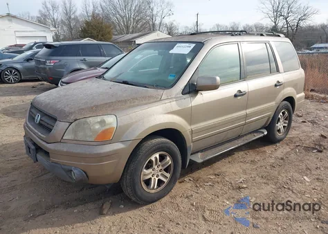 2003 Honda Pilot Ex-L из США, поврежденный, VIN 2HKYF18583H618892